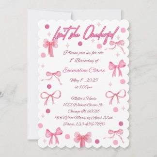 Isn't She Onderful First Birthday Invitation Kaart