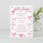 Isn't She Onderful First Birthday Invitation Kaart (Staand voorkant)