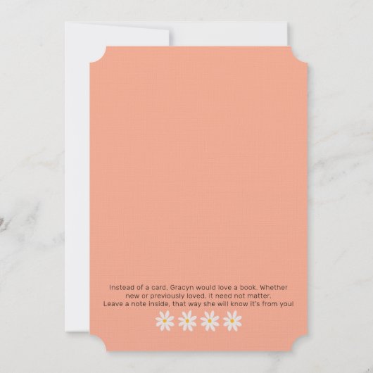 Isn't She One derful Uitnodiging (Achterkant)