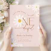 Isn't She ONEderful Daisy 1st Birthday Kaart