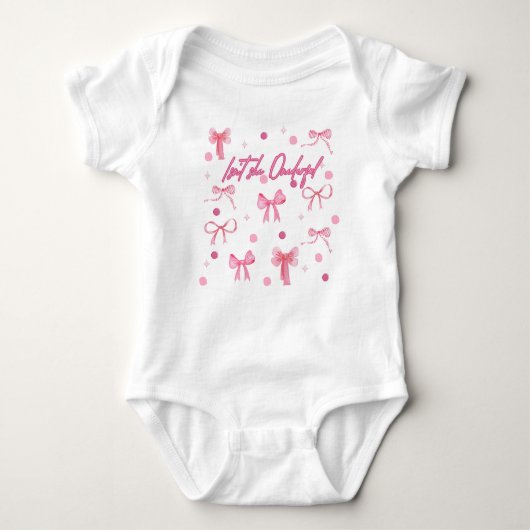 Isn't she onederful first birthday outfit romper (Voorkant)
