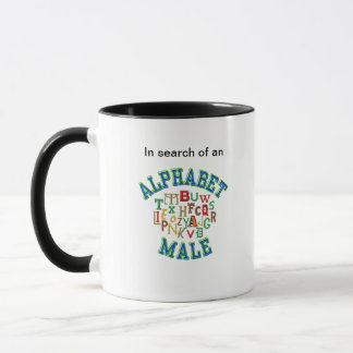 iso AlphaBet Heren Koffiemok Mok
