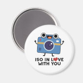 ISO in liefde met je grappige camerapunt Magneet (Voorkant / Achterkant)