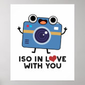 ISO in liefde met je grappige camerapunt Poster (Voorkant)