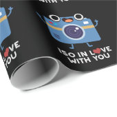 ISO in liefde met u grappige camera pun Dark BG Cadeaupapier (Rol Hoek)