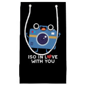ISO in liefde met u grappige camera pun Dark BG Klein Cadeauzakje (Voorkant)