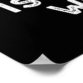 ISO in liefde met u grappige camera pun Dark BG Poster (Hoek)