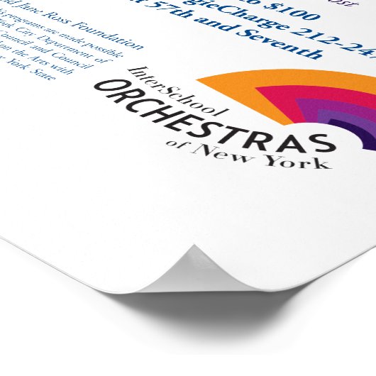 ISO op het Poster Carnegie Hall (Hoek)