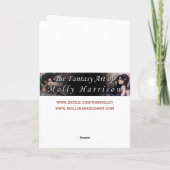 Isobel de Introvert Fairy Fantasy Art Kaart (Achterkant)