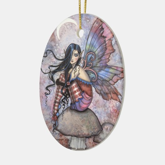 Isobel de Introvert Fairy Fantasy Art Keramisch Ornament (Links)