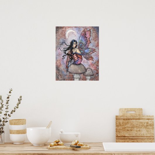 Isobel de Introvert Fairy Fantasy Art Print (Keuken)
