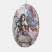 Isobel de introverte fee fantasie kunst keramisch ornament (Links)