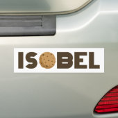 Isobel koekje bumper sticker (Op auto)