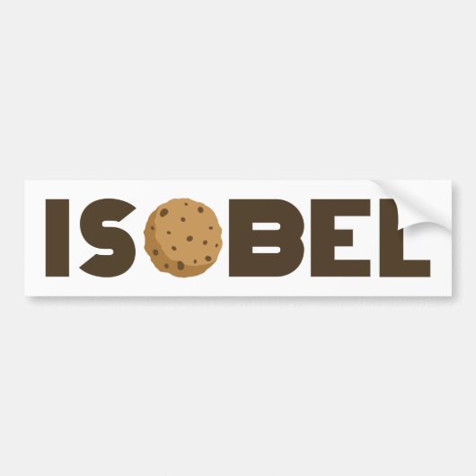 Isobel koekje bumper sticker (Voorkant)