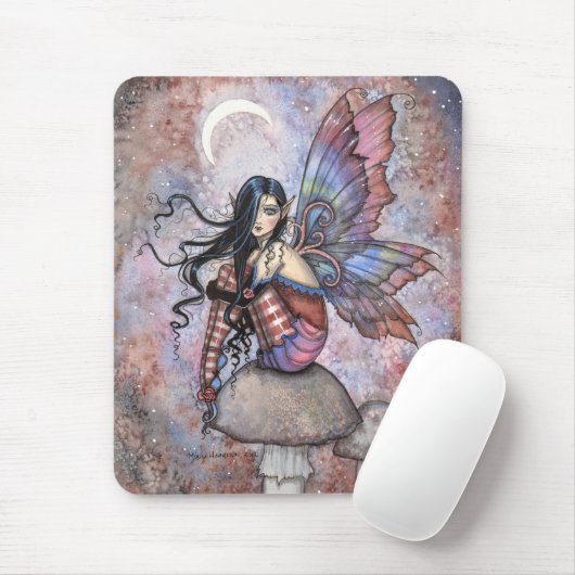 Isobel the Introvert Fairy Fantasy Art Mousepad Muismat (Met muis)