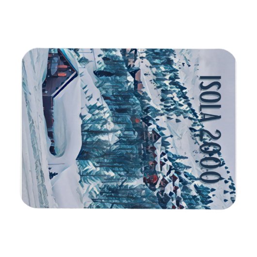 Isola 2000 Skigebied Magneet (Horizontaal)