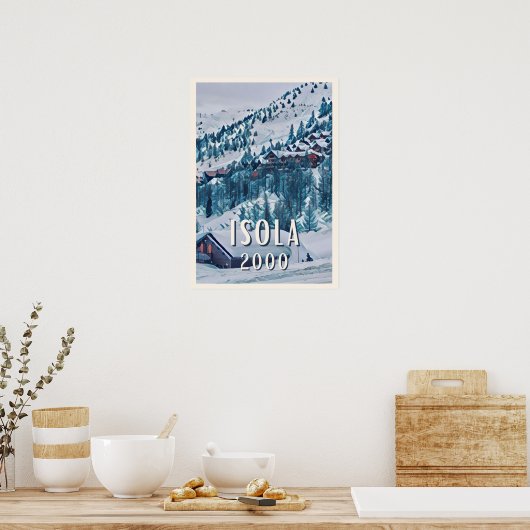 Isola 2000 Skigebied Poster (Keuken)