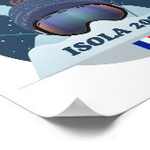 Isola 2000-skischijf poster (Hoek)