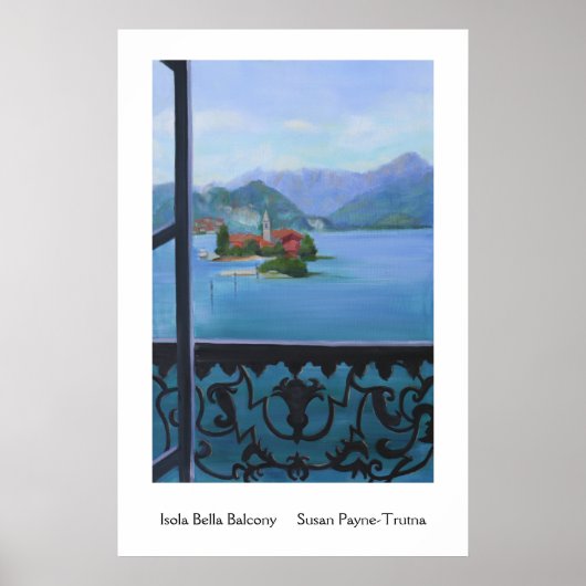 Isola Bella Balcony Poster (Voorkant)