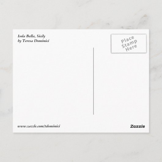 Isola Bella - Briefkaart (Achterkant)