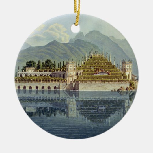 Isola Bella, Maggiore-meer: de terrasse tuinen, Keramisch Ornament (Voorkant)