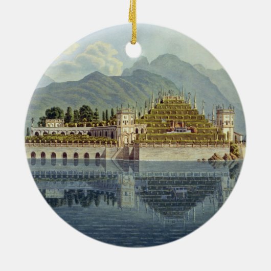 Isola Bella, Maggiore-meer: de terrasse tuinen, Keramisch Ornament (Achterkant)