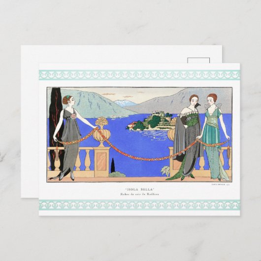 Isola Bella van George Barbier Briefkaart (Voorkant / Achterkant)