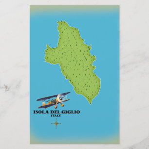Isola del Giglio Italië kaart