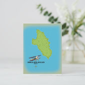 Isola del Giglio Italië kaart (Staand voorkant)