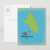 Isola del Giglio Italië kaart (Voorkant / Achterkant)