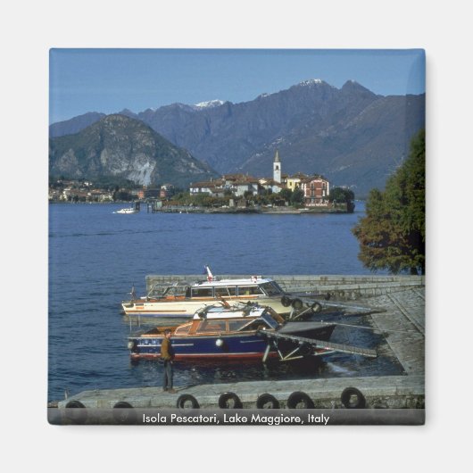 Isola Pescatori, Lago Maggiore, Italië Magneet (Voorkant)