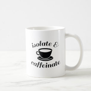 Isolaat en cafeïnezuur koffiemok