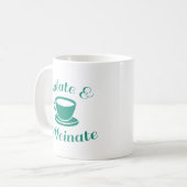 Isolaat en cafeïnezuur koffiemok (Voorkant links)