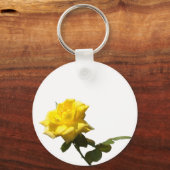 Isolate gele roos sleutelhanger (Voorkant)
