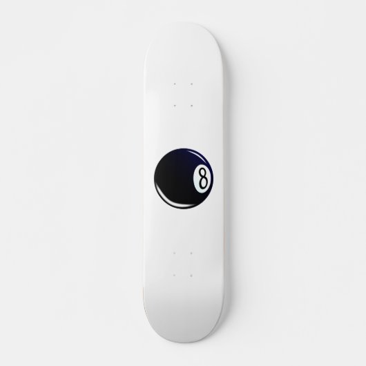 Isolated Eight Ball Persoonlijk Skateboard (Voorkant)