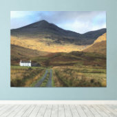 Isolated Farmhouse op het eiland Mull, Schotland C Canvas Afdruk (Insitu (Houten vloer))