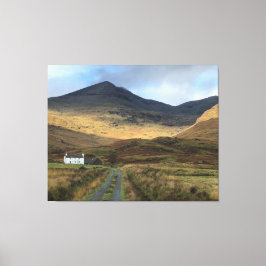 Isolated Farmhouse op het eiland Mull, Schotland C Canvas Afdruk