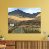 Isolated Farmhouse op het eiland Mull, Schotland Canvas Afdruk (Insitu (Woonkamer))