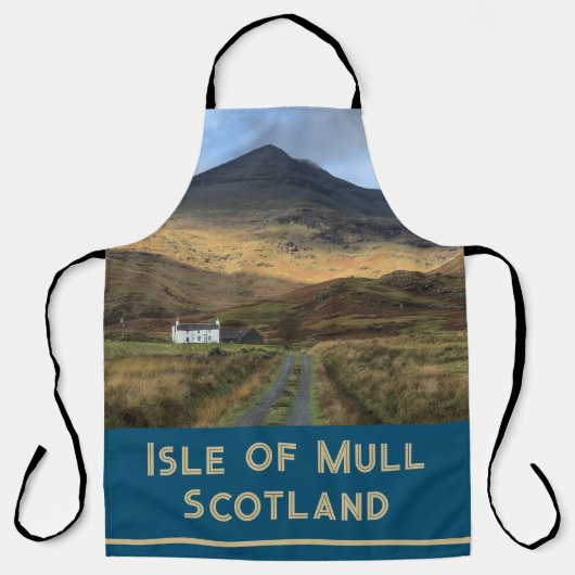Isolated Farmhouse op het eiland Mull, Schotland Schort (Voorkant)