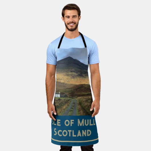 Isolated Farmhouse op het eiland Mull, Schotland Schort (Gedragen)