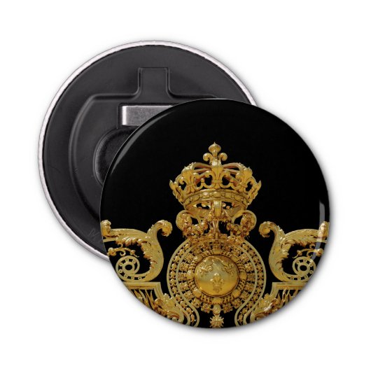 Isolated Golden gate of Versailles castle - Frankr Button Flesopener (Voorkant)