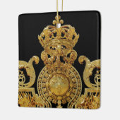Isolated Golden gate of Versailles castle - Frankr Keramisch Ornament (Links)