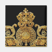 Isolated Golden gate of Versailles castle - Frankr Magneet (Voorkant)