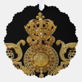 Isolated Golden gate of Versailles castle - Frankr Ornament Kaart (Achterkant)