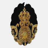 Isolated Golden gate of Versailles castle - Frankr Ornament Kaart (Rechts)