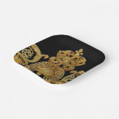 Isolated Golden gate of Versailles castle - Frankr Papieren Bordje (Gebogen)