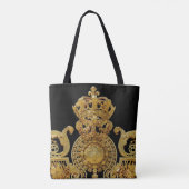 Isolated Golden gate of Versailles castle - Frankr Tote Bag (Achterkant)