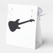 Isolated Guitar SIlhouette Bedankdoosjes (Achterkant)