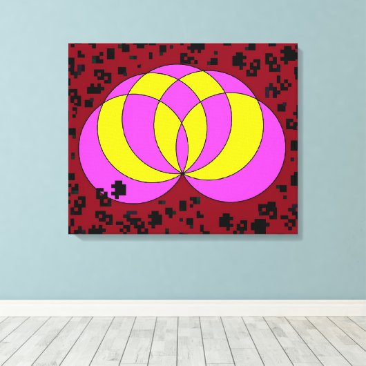 Isolated Spiralina Field Canvas Afdruk (Insitu (Houten vloer))