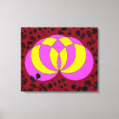 Isolated Spiralina Field Canvas Afdruk (Voorkant)